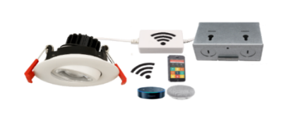 Picture of 3'' LED Smart Wireless Control Light, 8 watts, Gimbal, 2700-6000K, Dimmable 120V 