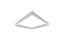 Picture of 2 X 2 Surface Mounting Kit for Backlit Panel Light with 3-inch height