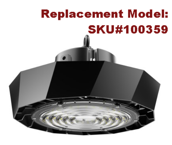 Picture of LED Highbay UFO D-Series, 200 watts, 5000K, 30000 lms, Dimming 0-10V, 9ft Power Cord, 120M