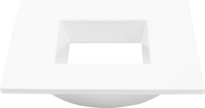 Picture of 4'' Regressed Module Downlight Trim, White, Square