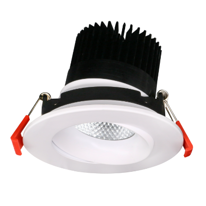 Picture of 3.5'' Recessed Gimbal Downlight, 12 watts, 985 lms, CRI 90+, Pre-select 5 CCT, Triac Dimming, 120V, White, Round, Wet Location