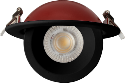 Picture of 4" LED Floating Gimbal,  2-hours Fire Rated, 9 watts, 738 lms, Pre-select 5CCT, Triac Dimming, 120V, Round, Damp Location, Black